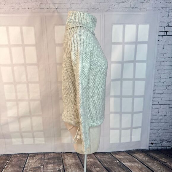 Madewell Turtleneck Knit-rib Long Sleeve Drawstring Hem Mohair Sweater Size XS - Picture 8 of 14